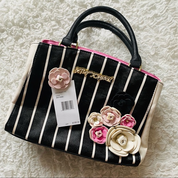 🌸 Black / Pink Bag - Picture 1 of 2